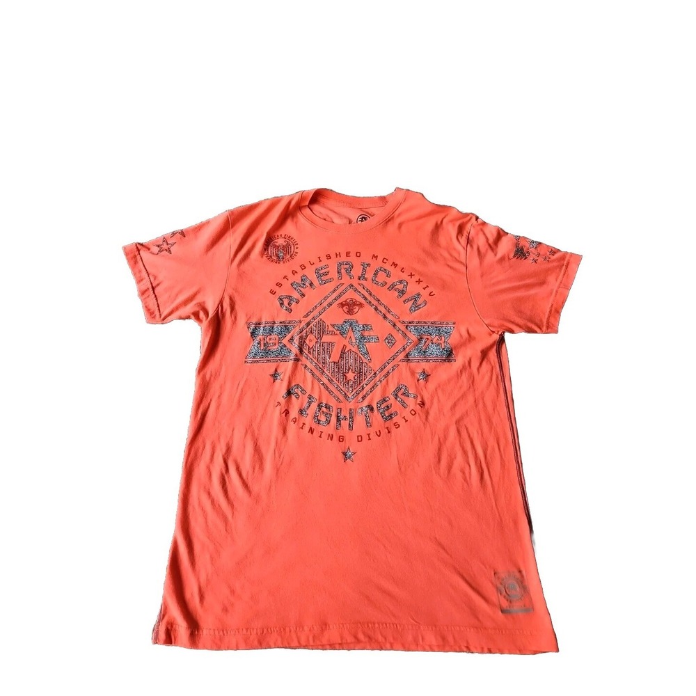 American Fighter Mens Size XL Neon Orange Training T Shirt UFC MMA Athletic Gym